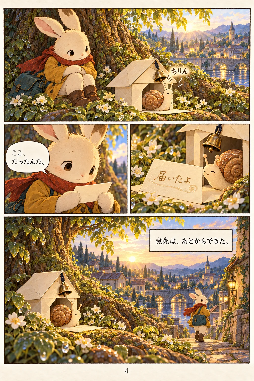余白の配達 4ページ